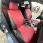 روکش صندلی ماشین برلیانس 330 چرم رنگ مشکی زرشکی