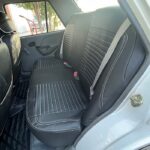 روکش صندلی ماشین پراید 131 چرم طرح پلاس رنگ مشکی دوخت سفید