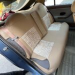 روکش صندلی سمند قدیم چرمی رنگ کرم صدری طرح پلاس