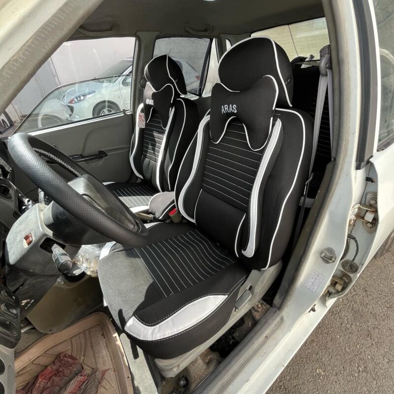 روکش صندلی پراید 132 طرح پلاس پارچه کتان