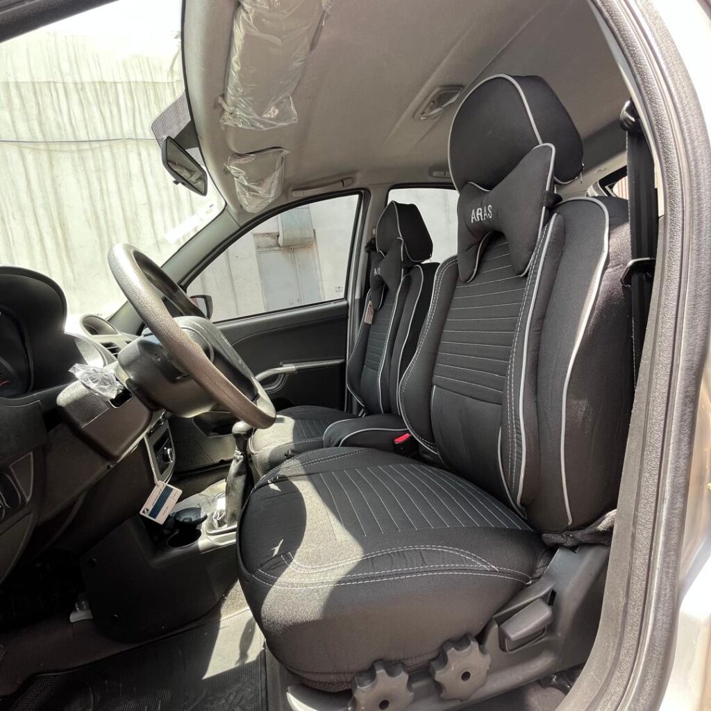 روکش صندلی کوییک طرح پلاس پارچه