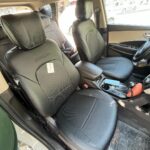 روکش صندلی سانتافه طرح فابریک چرم