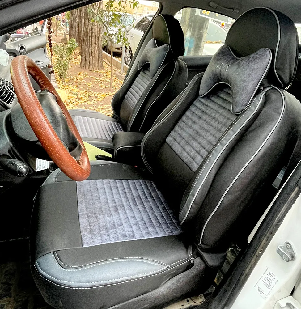 روکش صندلی پژو 206 چرم مخمل طرح پلاس روکش صندلی پژو 206 چرم مخمل طرح پلاس