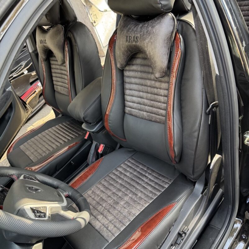 روکش صندلی چرم و مخمل دنا